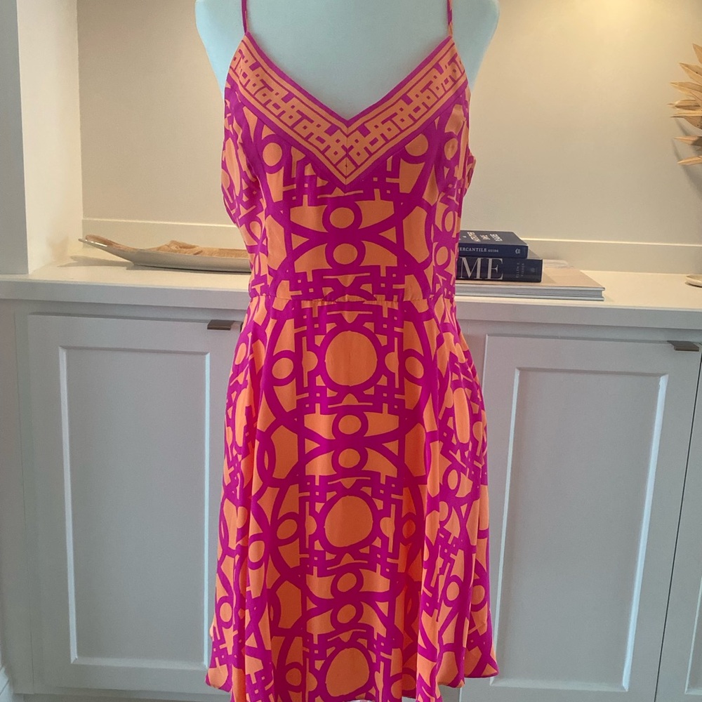 Alice & Trixie Pink and Orange Mini Dress